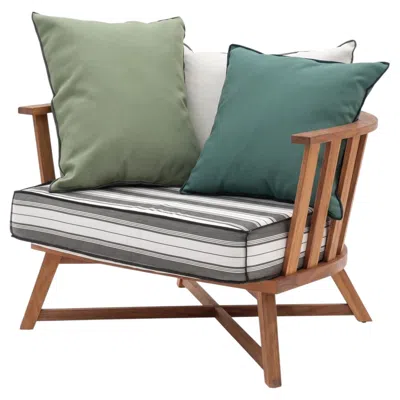 Pre-owned Gervasoni Inout 707 Armchair - Design Paola Navone - Oiled Iroko Structure In Brown