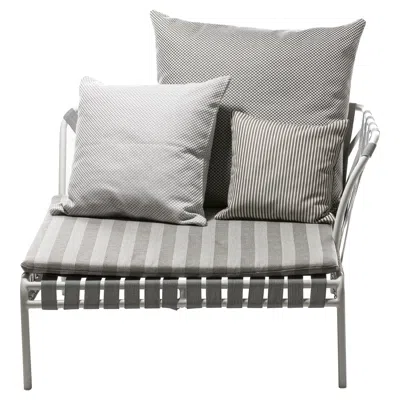 Pre-owned Gervasoni Inout Chaise Longue In Lisboa 04 Upholstery With Matt White Aluminium