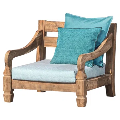Pre-owned Gervasoni Jeko 05 Outdoor Armchair - Design Paola Navone - Ecoteak In Brown