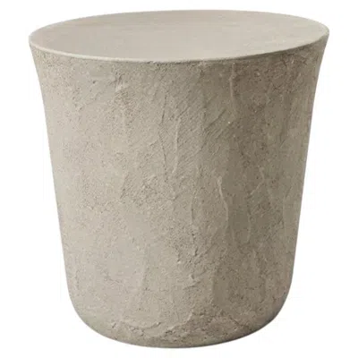 Pre-owned Gervasoni Kasane 19 Pouf - Design Nendo - Clay-finished Surface - Sabbia In Gray