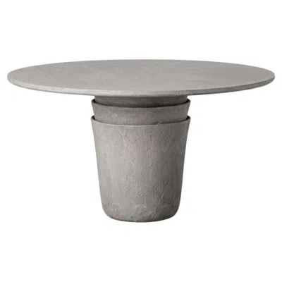 Pre-owned Gervasoni Kasane 39 Table - Design Nendo - Clay-finished Structure - Pietra In Gray
