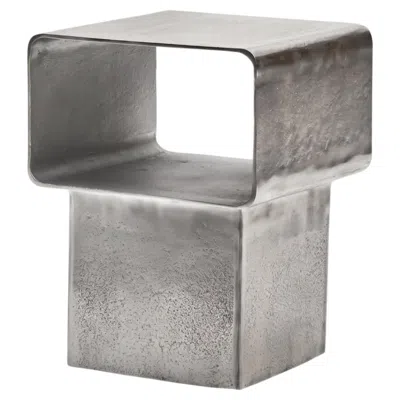 Pre-owned Gervasoni Kira 44 - Side Table Design Marta Giardini - Chrome In Gray