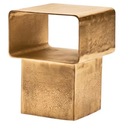 Pre-owned Gervasoni Kira 44 - Side Table Design Marta Giardini - Gold In Brown