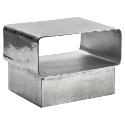Pre-owned Gervasoni Kira 46 - Side Table Design Marta Giardini - Chrome In Gray