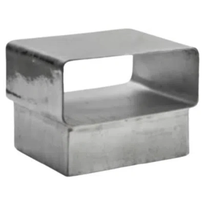 Pre-owned Gervasoni Kira 46 Side Table In Cast Aluminum Chrome By Marta Giardini In Gray