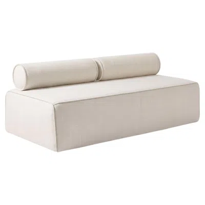 Pre-owned Gervasoni Kubo Xl Convertible Pouf Bed Design Paola Navone - New Linum In Gray