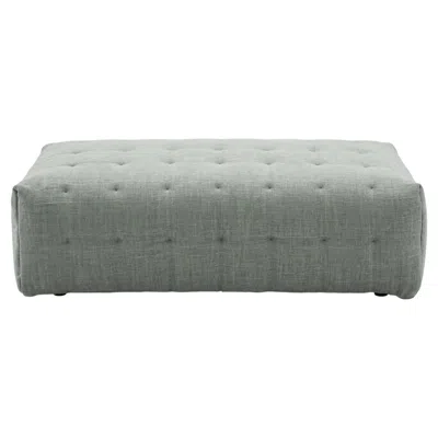 Pre-owned Gervasoni Lc 80 Upholstered Pouf – Design Paola Navone In Gray