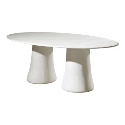 Pre-owned Gervasoni Mae 34 Oval Table By Marco Acerbis In Gray