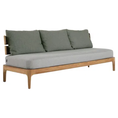 Pre-owned Gervasoni Mediterraneo 04 Sofa - Design Francesco Meda - Teak Structure In Brown