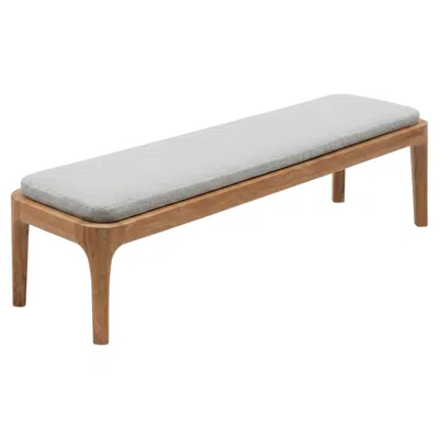 Pre-owned Gervasoni Mediterraneo 15 Bench - Design Francesco Meda - Teak Structure In Brown