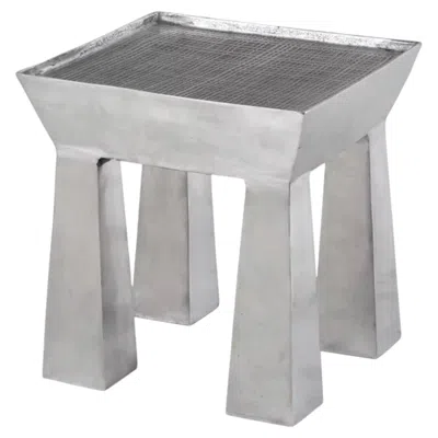Pre-owned Gervasoni Medley 42 Coffee Table - Cast Aluminium, Acid-etched Top In Gray