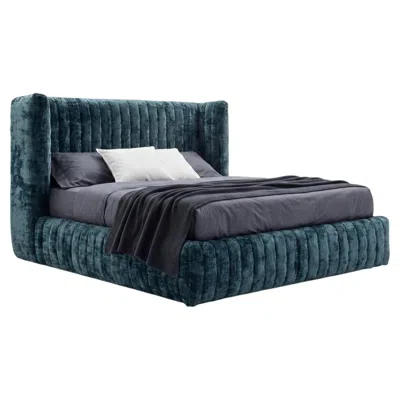 Pre-owned Gervasoni Nest Double Bed With Slatted Base Design Paola Navone - Deus In Black