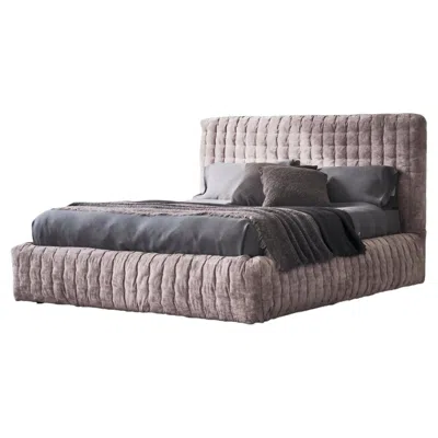 Pre-owned Gervasoni Pad Double Bed Design Paola Navone - Deus In Gray