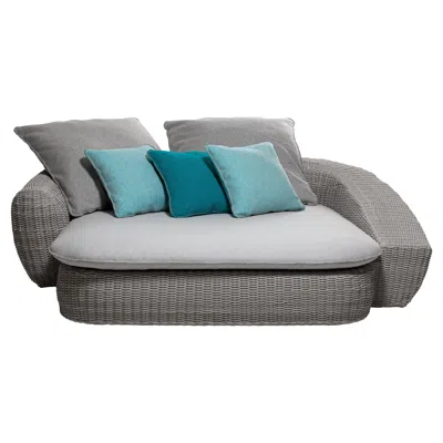 Pre-owned Gervasoni Panda 04 Sofa In Oslo 01 Upholstery & White/gray Resin With Aluminium