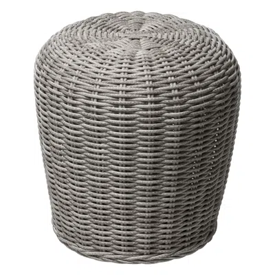 Pre-owned Gervasoni Panda Side Table In White/gray Resin With Aluminium By Paola Navone