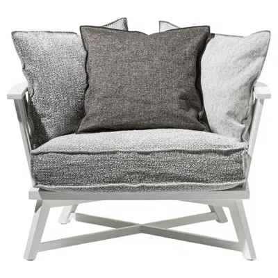 Pre-owned Gervasoni Rocking Armchair  Gray 07 Design Paola Navone - White Oak