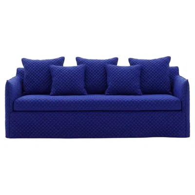 Pre-owned Gervasoni Sofa Bed  Ghost 19 Design Paola Navone - 3d Blue