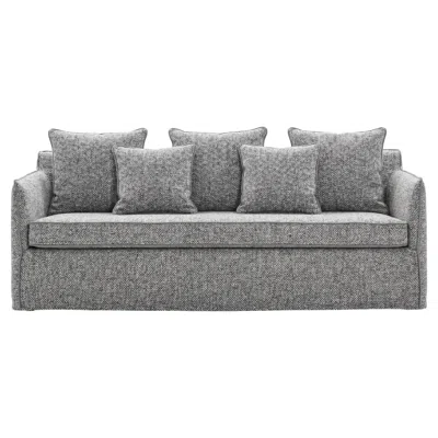 Pre-owned Gervasoni Sofa Bed  Ghost 19 Design Paola Navone - Belvedere In Gray