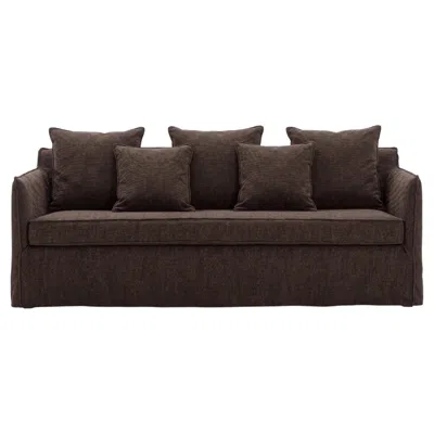 Pre-owned Gervasoni Sofa Bed  Ghost 19 Design Paola Navone - Mocha In Black