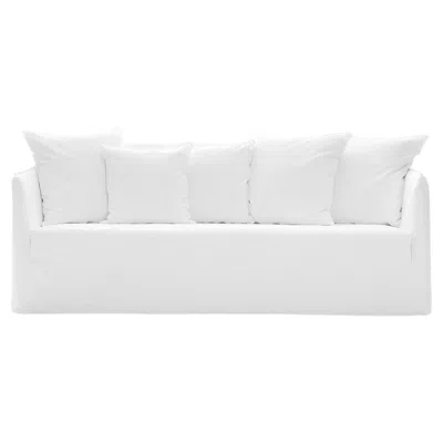 Pre-owned Gervasoni Sofa  Ghost 10 G Design Paola Navone - Lino Bianco In Gray