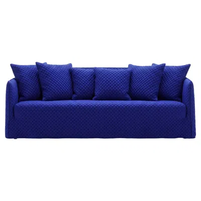 Pre-owned Gervasoni Sofa  Ghost 112 Design Paola Navone – 3d Blue