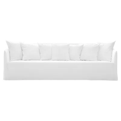 Pre-owned Gervasoni Sofa  Ghost 114 Design Paola Navone – Lino Bianco In Gray