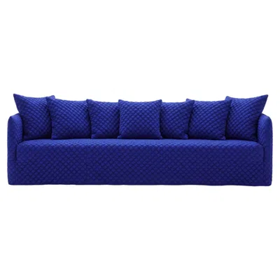 Pre-owned Gervasoni Sofa  Ghost 14 Design Paola Navone – 3d Blue
