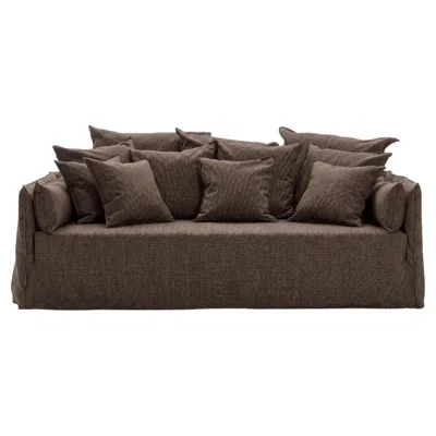 Pre-owned Gervasoni Sofa With Deep Seat  Ghost 16 Design Paola Navone – Mocha In Black