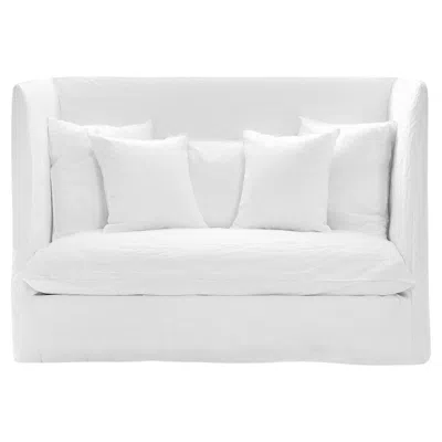 Pre-owned Gervasoni Sofa With High Backrest  Ghost 18 Design Paola Navone - White Linen
