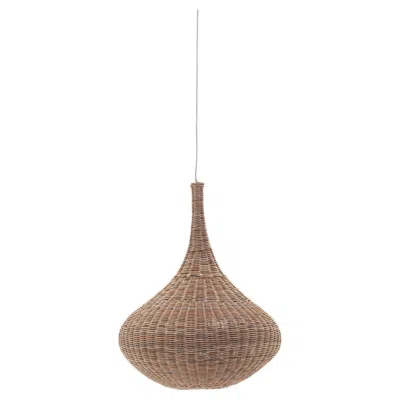 Pre-owned Gervasoni Spin 96 Suspension Lamp In Natural Melange Rattan By Michael Sodeau In Brown