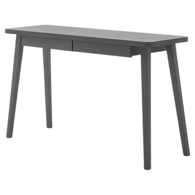 Pre-owned Gervasoni Writing Desk In Black Lacquer With Wooden Feet By Paola Navone