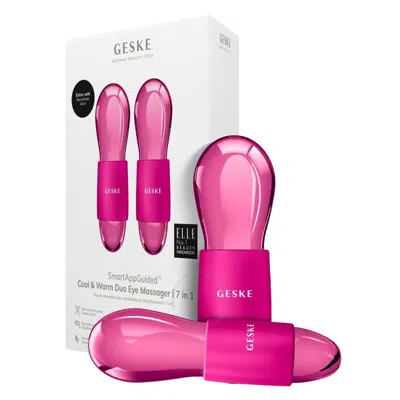 Geske Cool & Warm Duo Eye And Face Massager 7 In 1 In Magenta