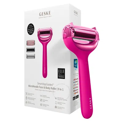 Geske Microneedle Face & Body Roller | 9 In 1 Tools & Brushes 4099702001961 In Magenta