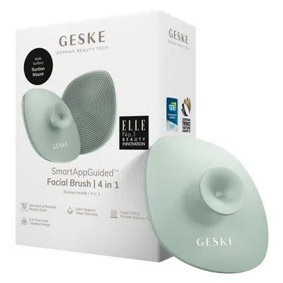 Geske Smartappguided Facial Brush With Handle | 4 In 1 - Green