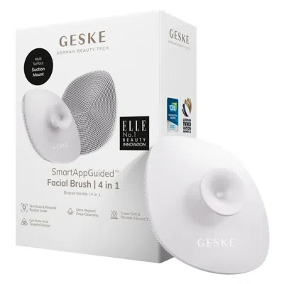 Geske Smartappguided Facial Brush With Handle | 4 In 1 - Starlight In Silver