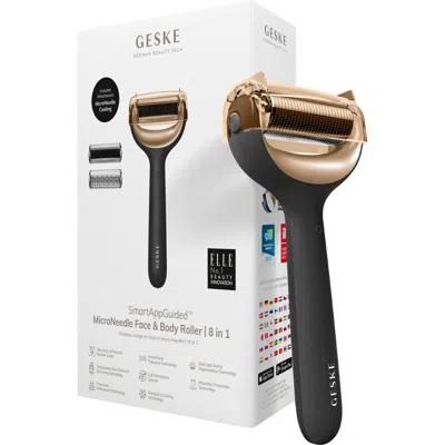 Geske Smartappguided Microneedle Face & Body Roller | 8 In Black