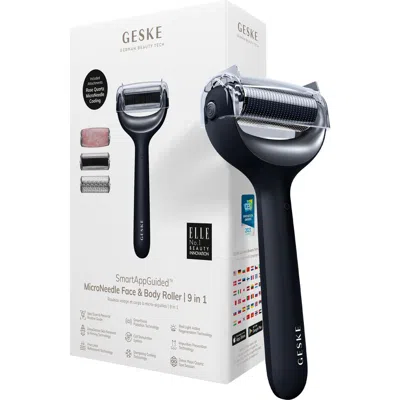 Geske Smartappguided Microneedle Face & Body Roller | 9 In Black