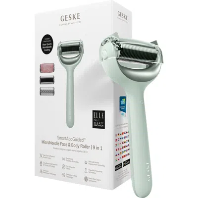 Geske Smartappguided Microneedle Face & Body Roller | 9 In Green