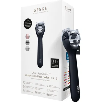 Geske Smartappguided Microneedle Face Roller | 9 In Black
