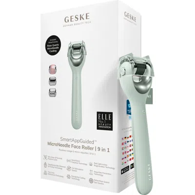 Geske Smartappguided Microneedle Face Roller | 9 In Green
