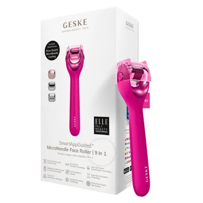 Geske Smartappguided Microneedle Face Roller 9 In 1 In Magenta