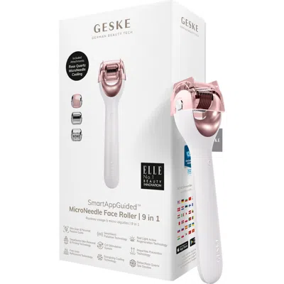 Geske Smartappguided Microneedle Face Roller | 9 In White