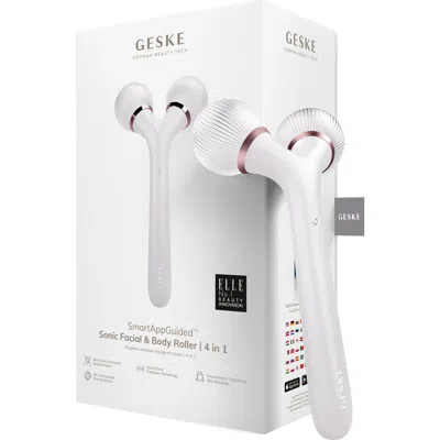 Geske Smartappguided Sonic Facial & Body Roller | 4 In Silver