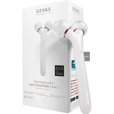 Geske Smartappguided Sonic Facial Roller | 4 In Silver