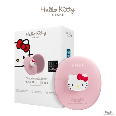 Geske X Hello Kitty Smartappguided Facial Brush  3 In 1 In Pink