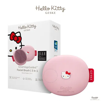 Geske X Hello Kitty Smartappguided Facial Brush 3-in-1 In Pink