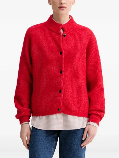 Gestuz Alphagz Relaxed Fit Cardigan In Red