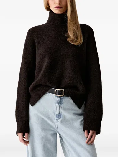 Gestuz Alphagz Roll-neck Sweater In Brown