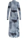 Gestuz Areen Long Dress In Denim In Blue