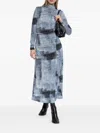 Gestuz Areen Long Dress In Denim In Gray